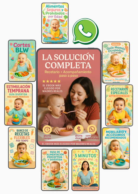 👶🏻 Sistema TOTAL de Alimentación Infantil: +250 Recetas y 9 GUÍAS EXTRA